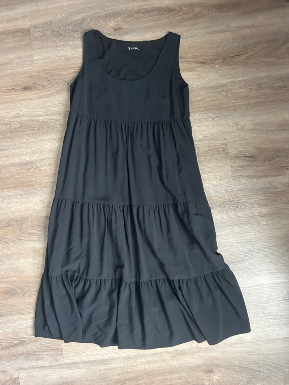Black Tiered Sleeveless Dress